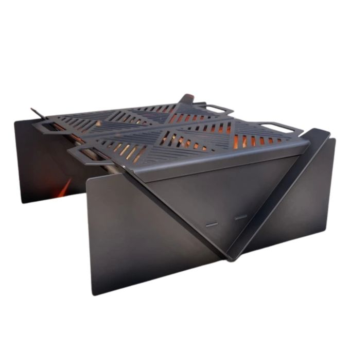 Чаша для вогнища Carino квадратна 800 мм розбірна 800х800х345 мм, метал 3 мм без покриття