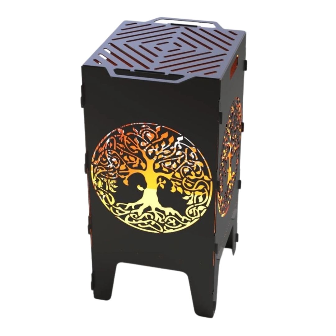 Мангал-барбекю Carino Дерево жизни разборной 470х380х753 мм, металл 3 мм без покрытия