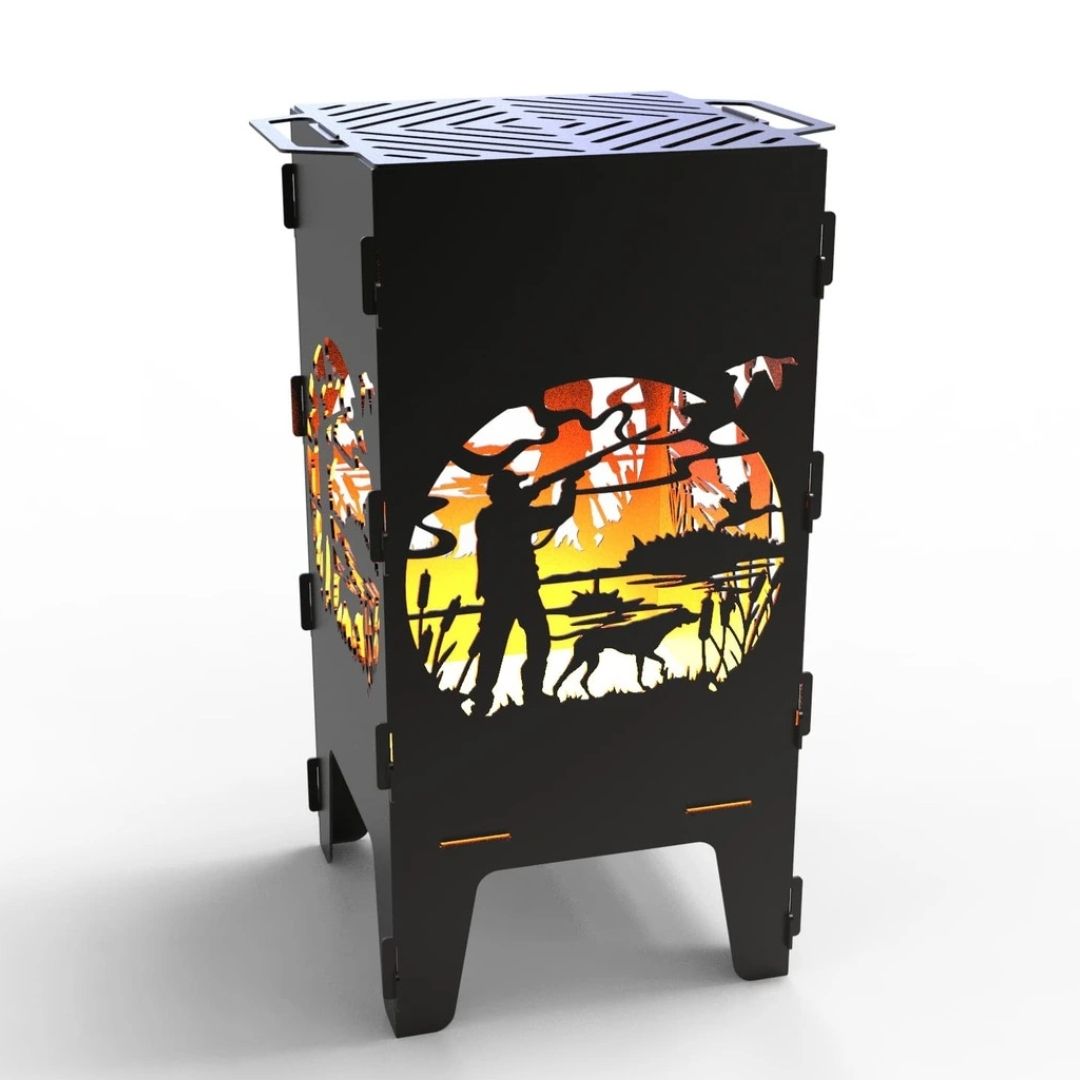 Мангал-барбекю Carino Охота разборной 470х380х753 мм, металл 3 мм без покрытия