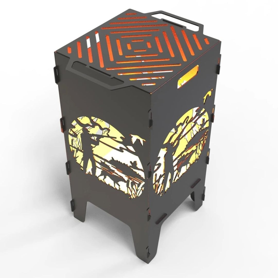 Мангал-барбекю Carino Охота разборной 470х380х753 мм, металл 3 мм без покрытия