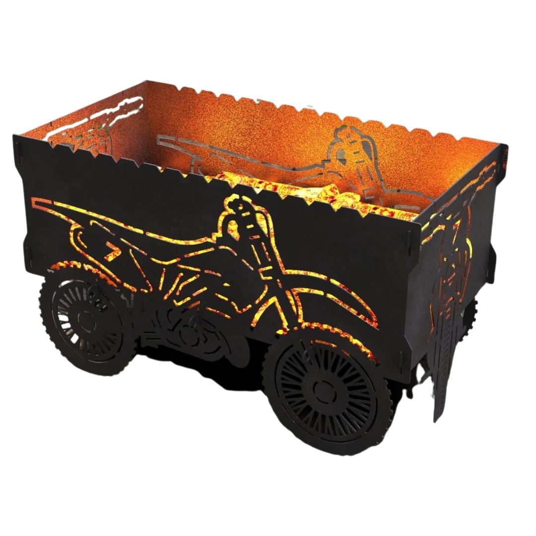 Мангал-гриль Carino Внедорожный мотоцикл разборной 855х436х509 мм, металл 3 мм без покрытия