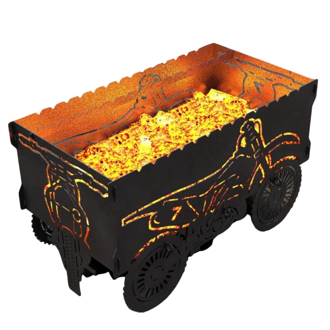 Мангал-гриль Carino Внедорожный мотоцикл разборной 855х436х509 мм, металл 3 мм без покрытия