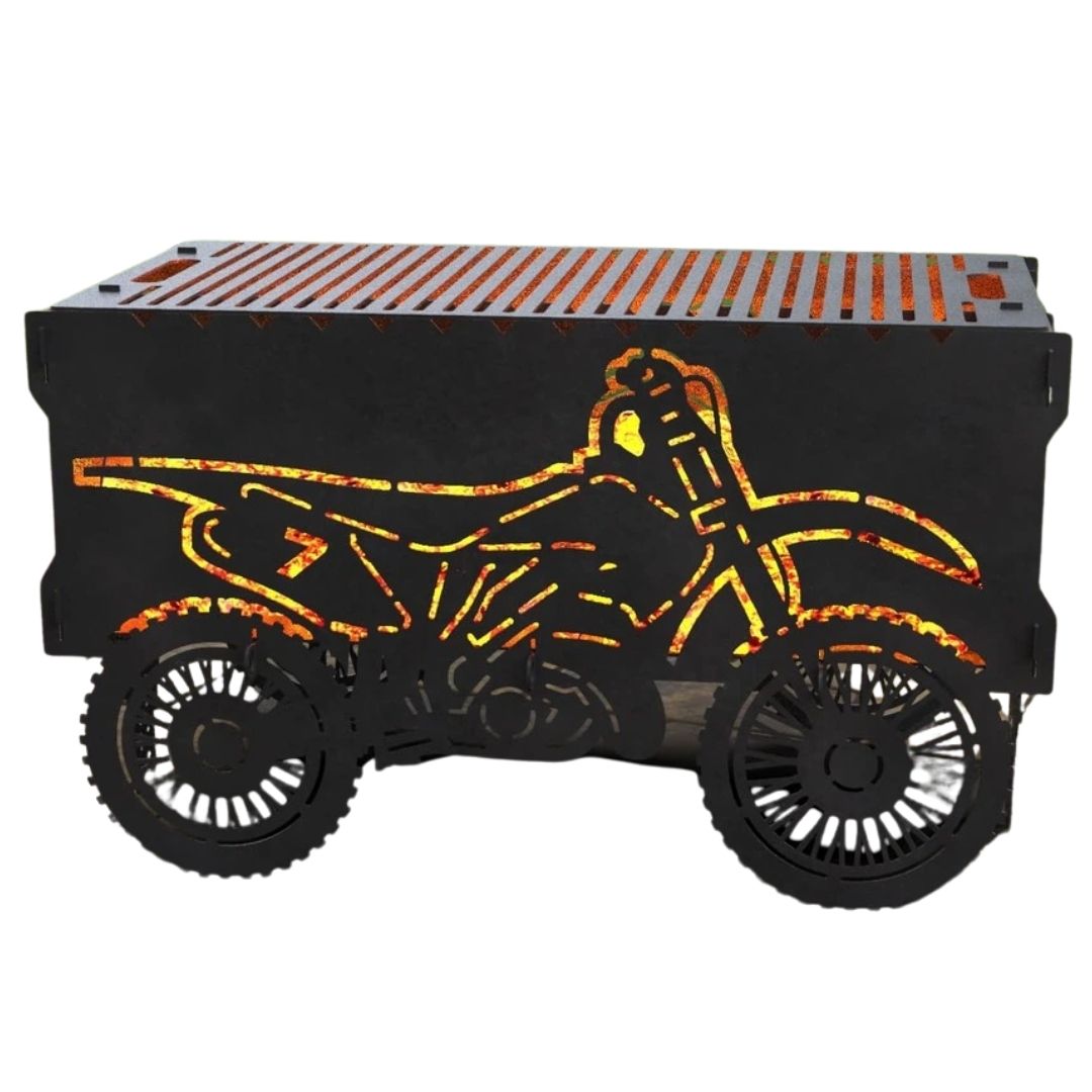 Мангал-гриль Carino Внедорожный мотоцикл разборной 855х436х509 мм, металл 3 мм без покрытия