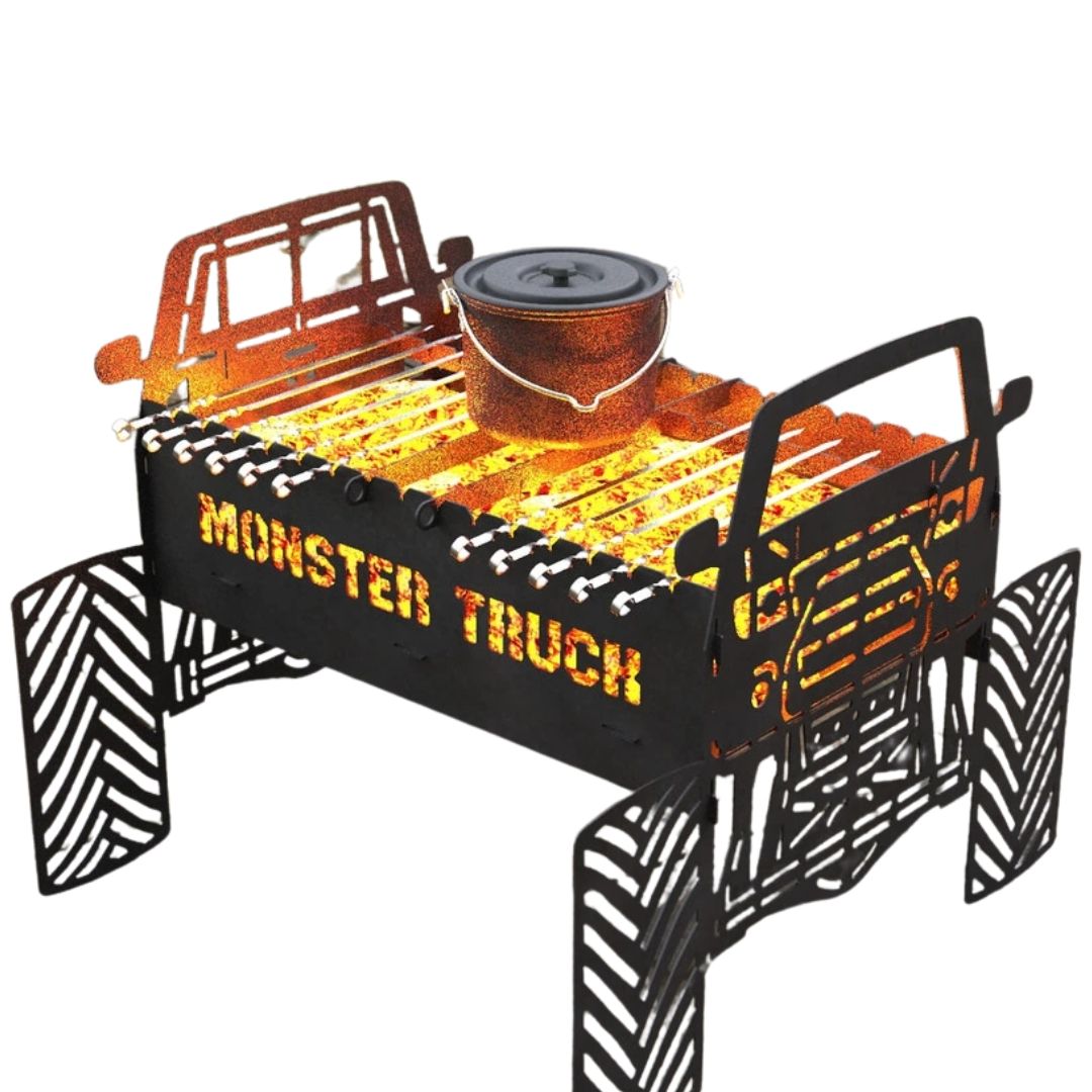 Мангал-гриль Carino Монстр трак разборной 873х806х735 мм, металл 3 мм без покрытия