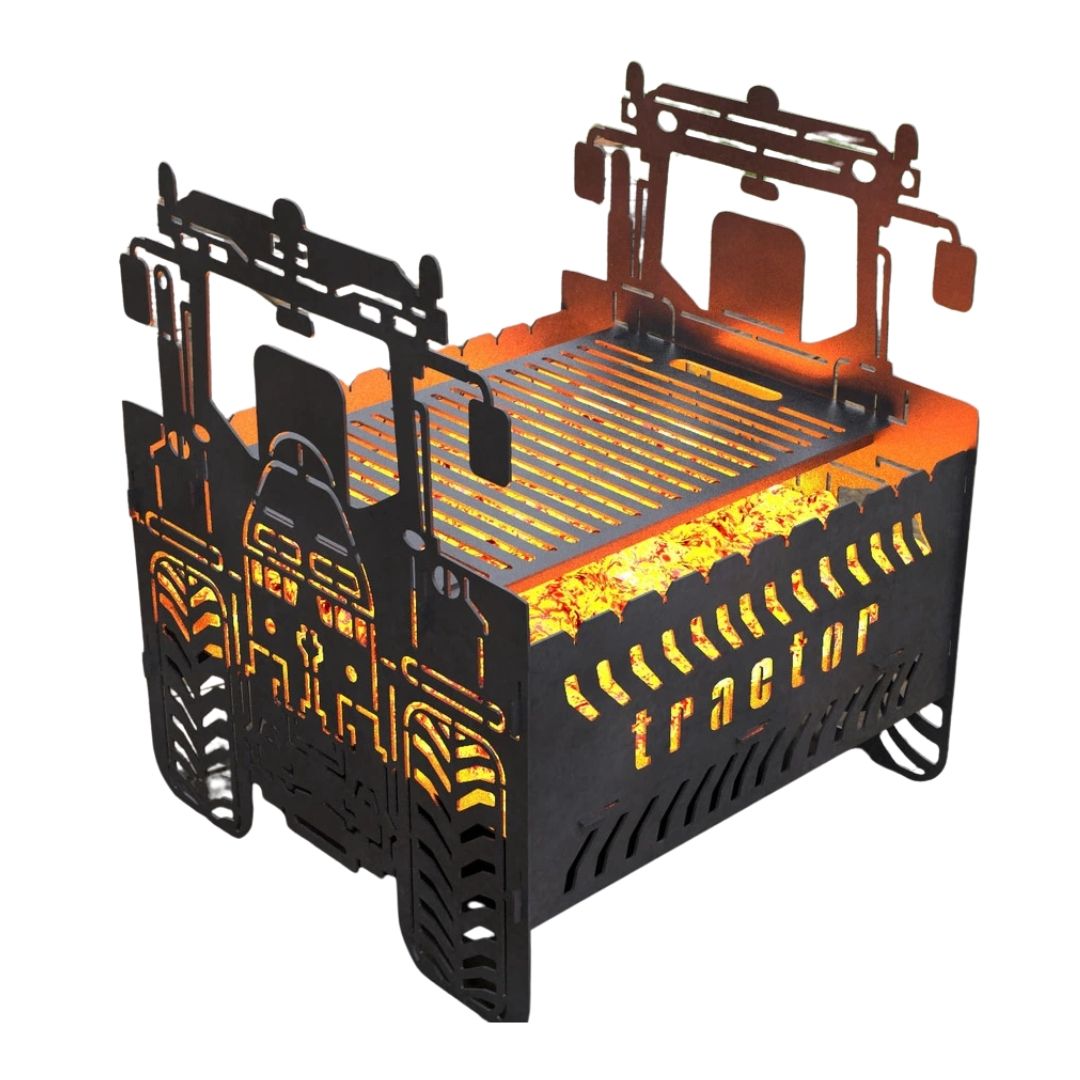 Мангал-гриль Carino Трактор разборной 566х560х664 мм, металл 3 мм без покрытия