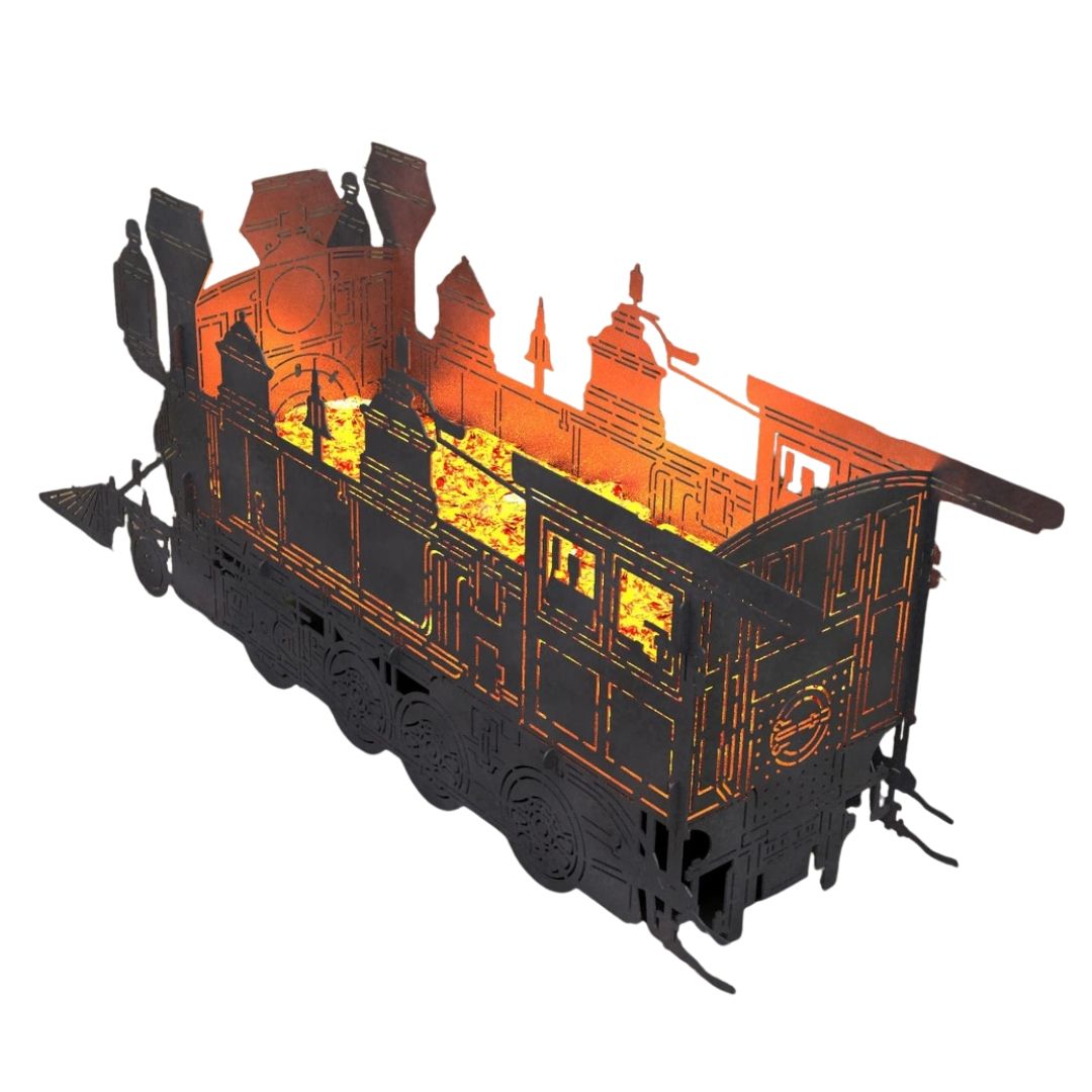 Мангал-гриль Carino Поезд разборной 1583х356х663 мм, металл 3 мм без покрытия