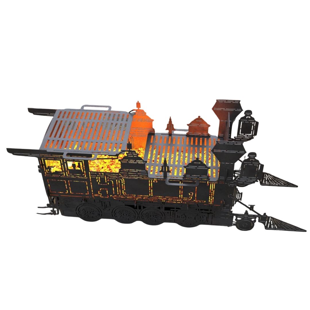 Мангал-гриль Carino Поезд разборной 1583х356х663 мм, металл 3 мм без покрытия