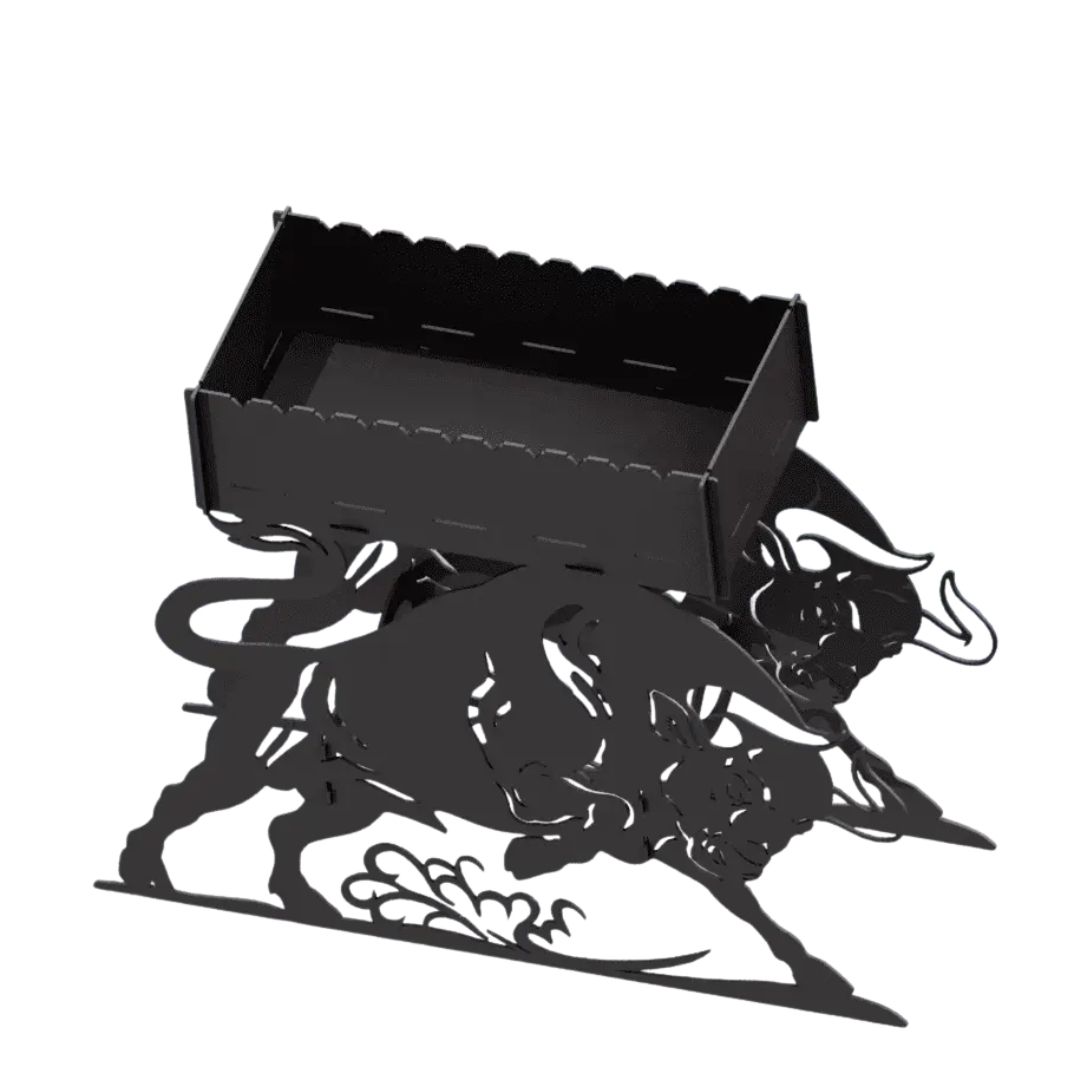 Мангал-гриль Carino Бык разборной 1014х33х964 мм, металл 3 мм без покрытия