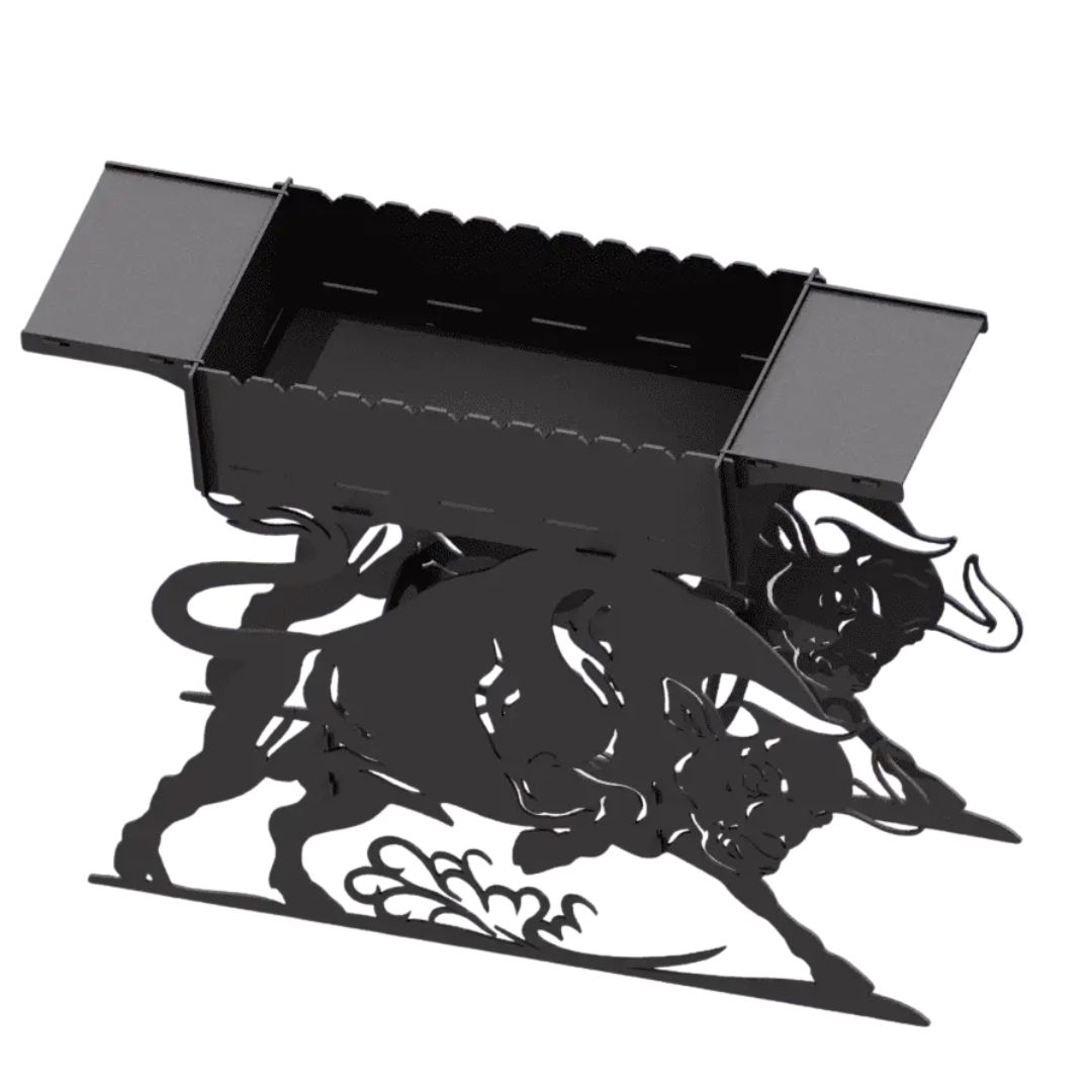 Мангал-гриль Carino Бык разборной 1014х33х964 мм, металл 3 мм без покрытия