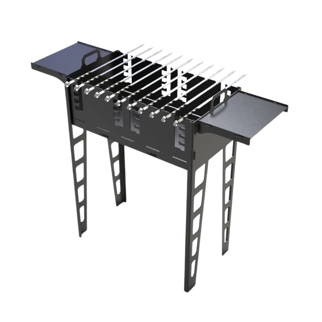 Мангал-гриль Carino Титан разборной 1006х422х870 г, металл 3 мм без покрытия