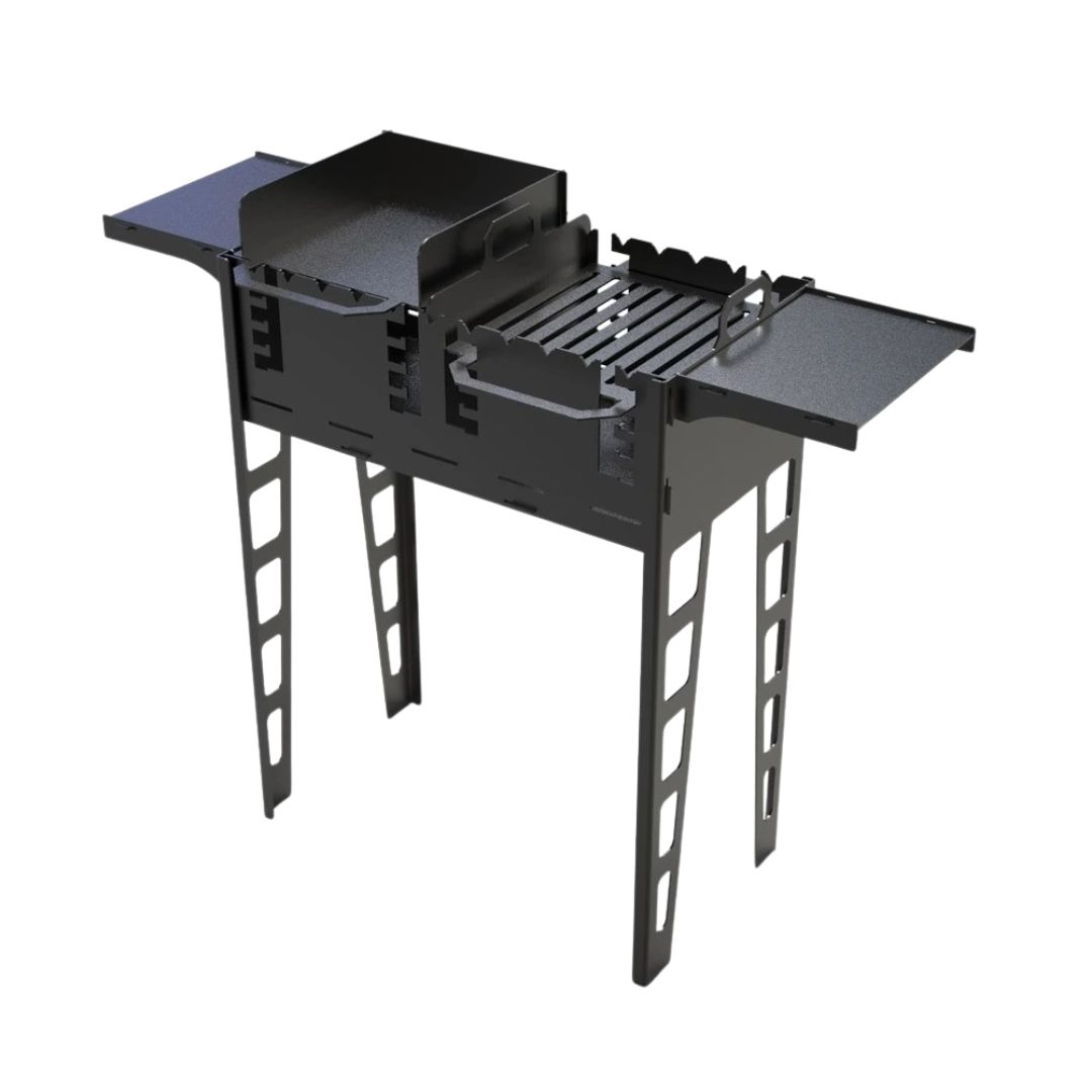 Мангал-гриль Carino Титан разборной 1006х422х870 г, металл 3 мм без покрытия