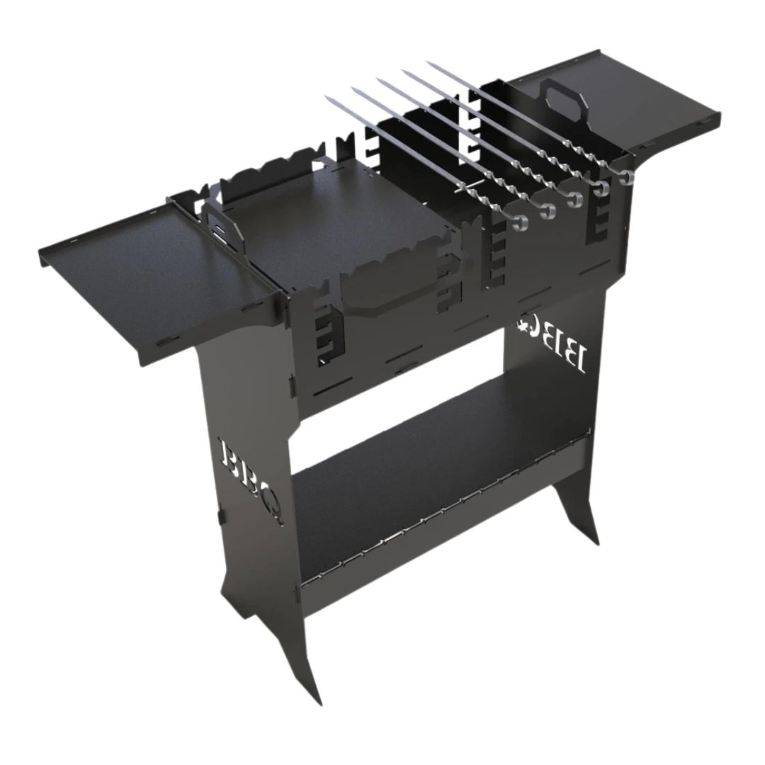 Мангал-гриль Carino Титан V2 разборной 1006х422х870 мм, металл 3 мм без покрытия