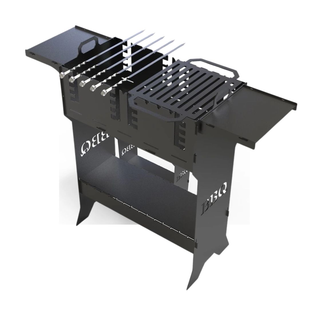 Мангал-гриль Carino Титан V2 разборной 1006х422х870 мм, металл 3 мм без покрытия