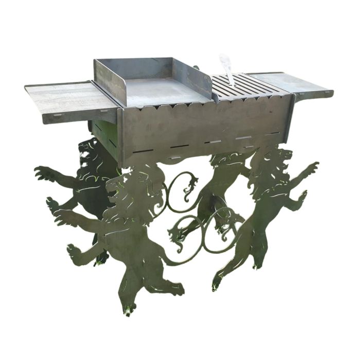 Мангал-гриль Carino Лев розбірний 1010х330х964 мм, метал 3 мм без покриття