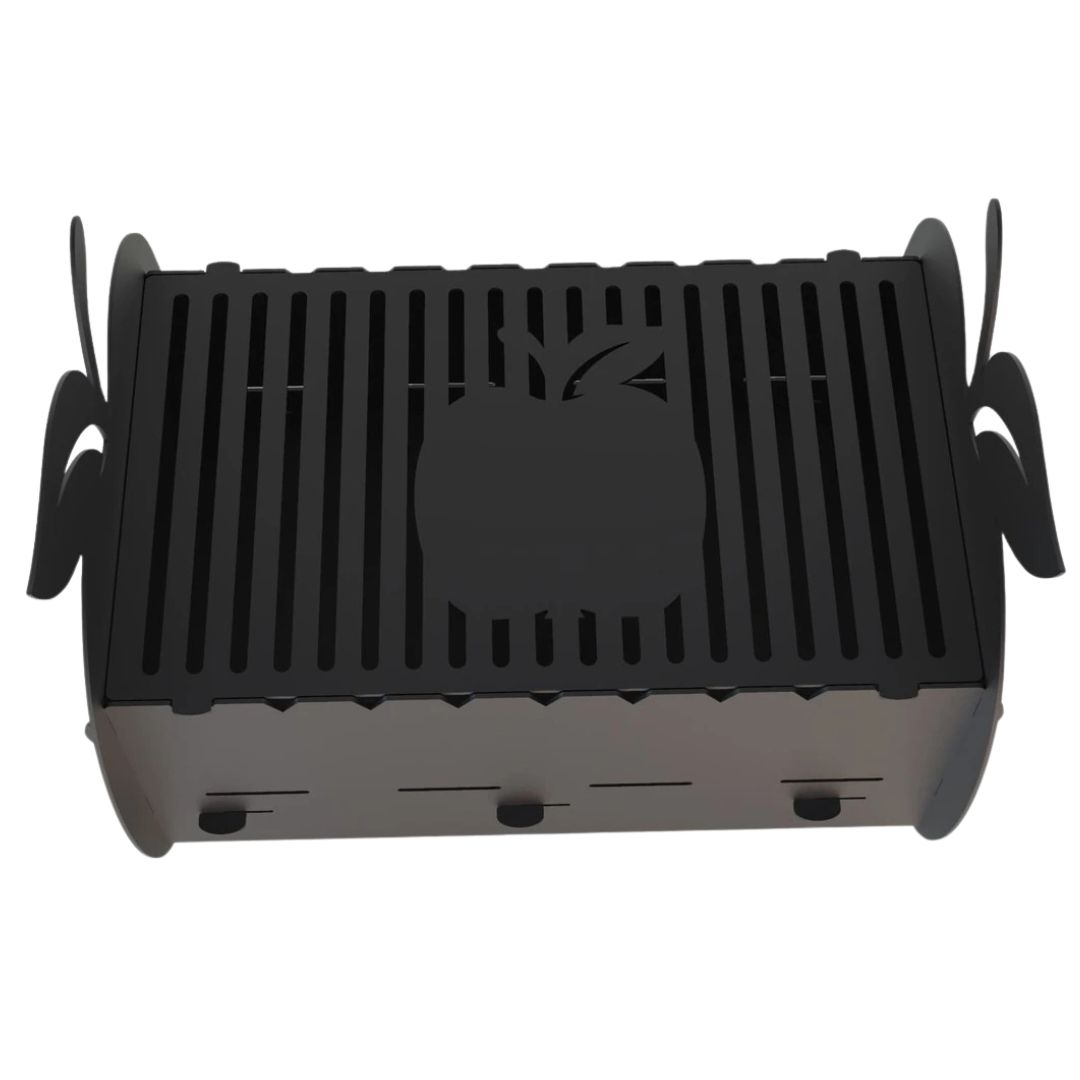 Мангал-гриль Carino Яблоки разборной 537х383х437 мм, металл 3 мм без покрытия