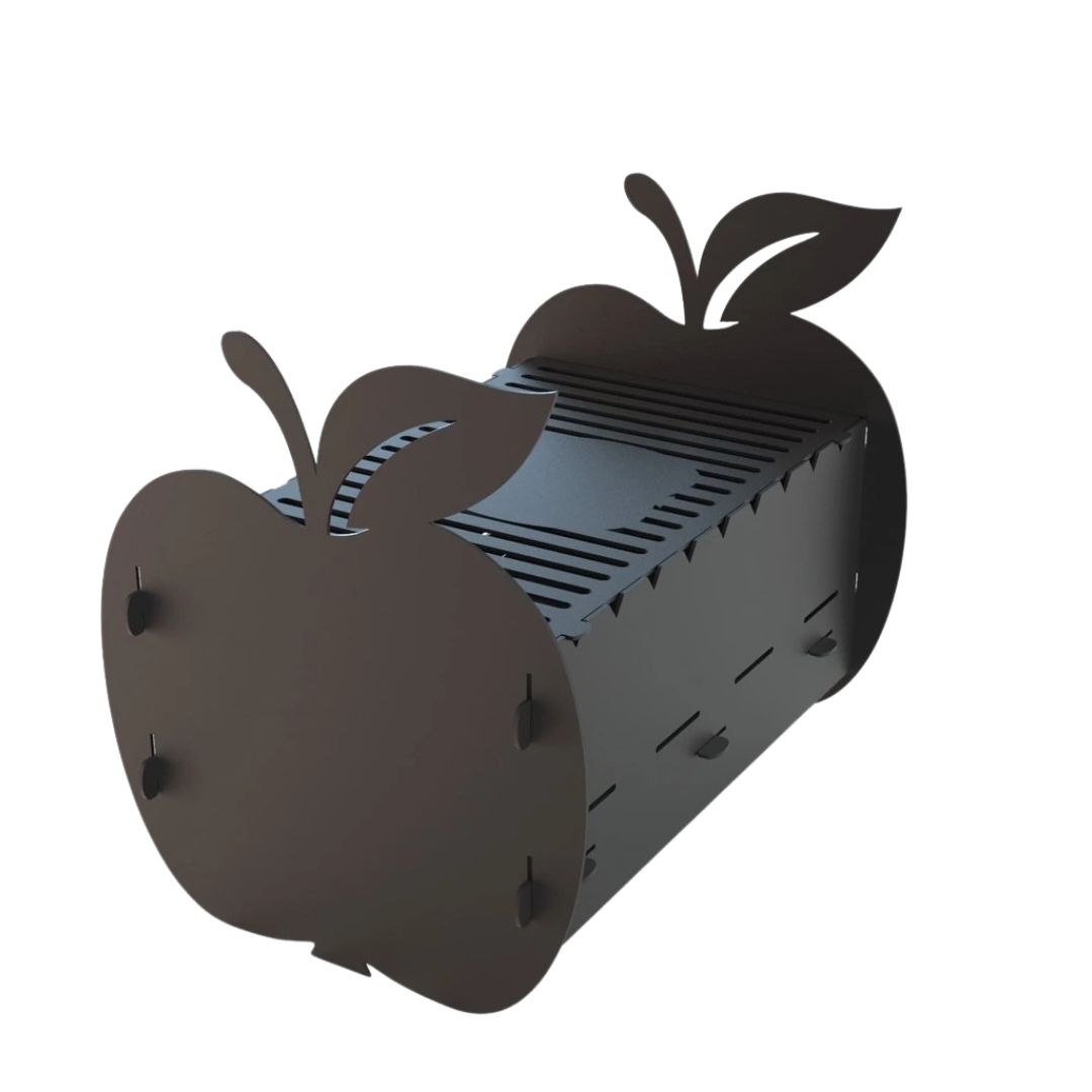 Мангал-гриль Carino Яблоки разборной 537х383х437 мм, металл 3 мм без покрытия