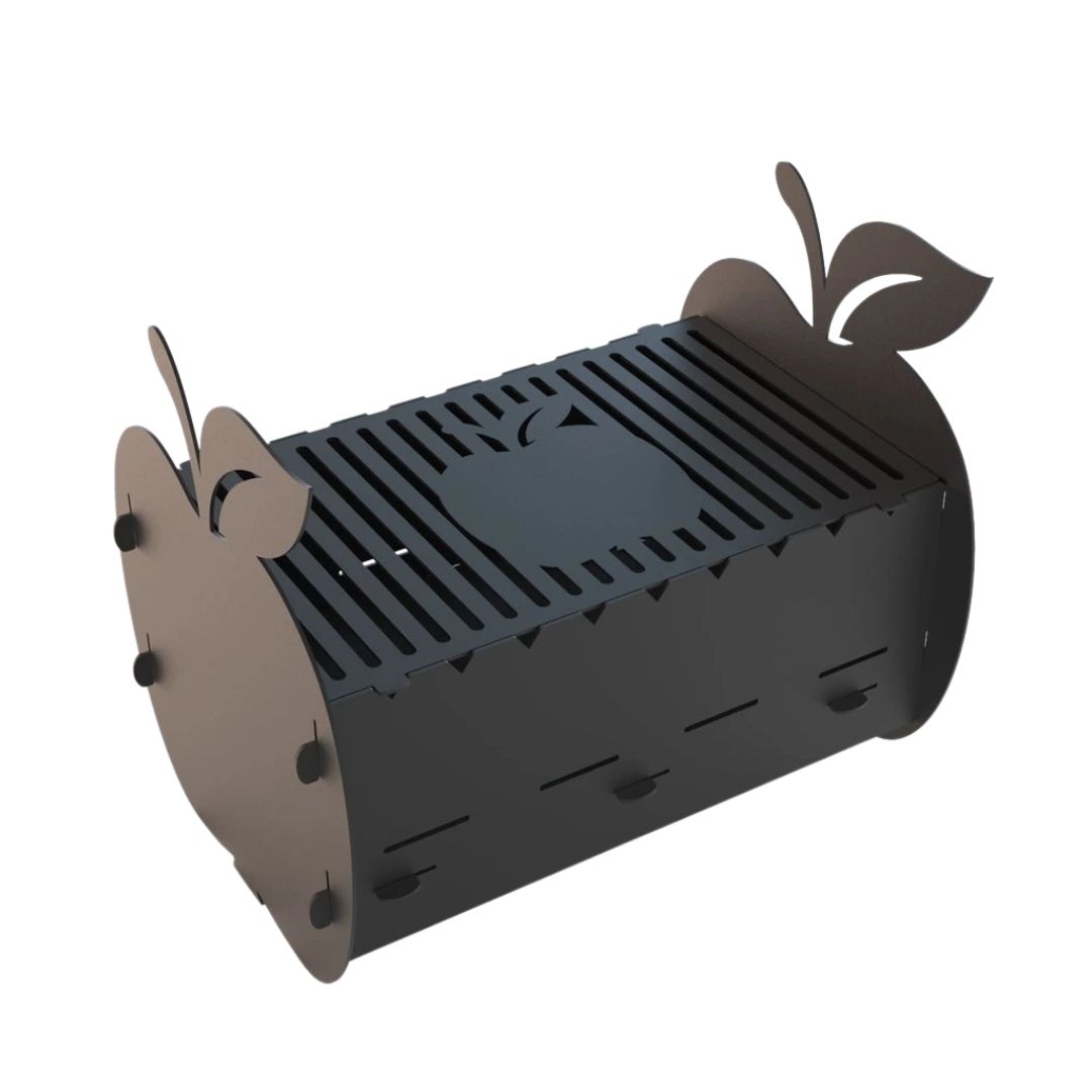 Мангал-гриль Carino Яблоки разборной 537х383х437 мм, металл 3 мм без покрытия