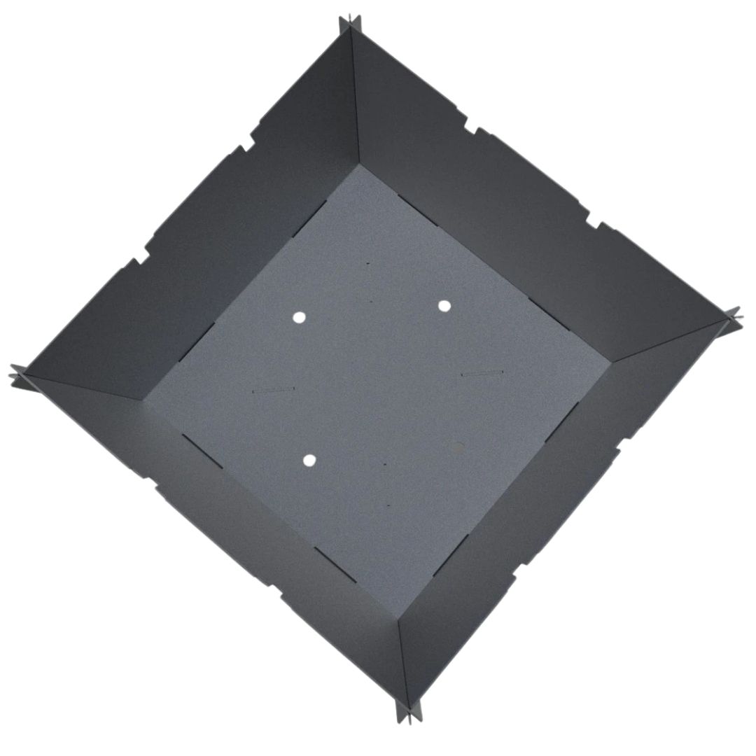 Мангал-гриль Carino квадратный 800 мм разборной 812х812х400 мм, металл 3 мм без покрытия