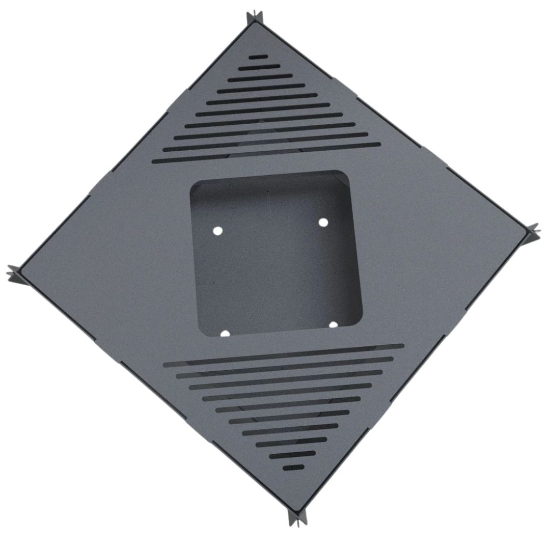 Мангал-гриль Carino квадратный 800 мм разборной 812х812х400 мм, металл 3 мм без покрытия