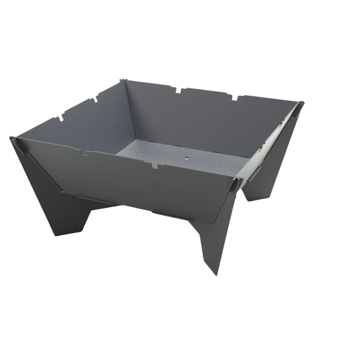 Мангал-гриль Carino квадратный 800 мм разборной 812х812х400 мм, металл 3 мм без покрытия