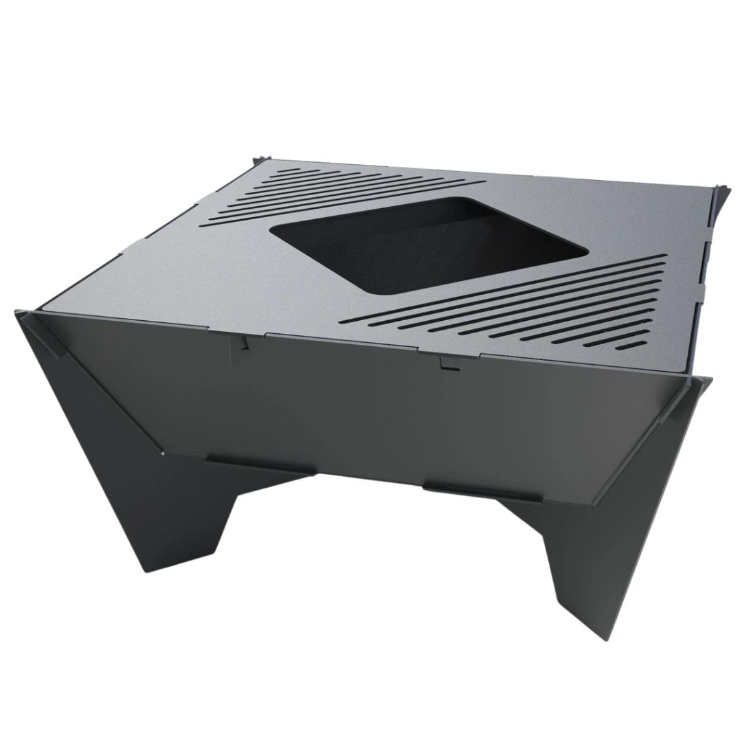 Мангал-гриль Carino квадратный 800 мм разборной 812х812х400 мм, металл 3 мм без покрытия