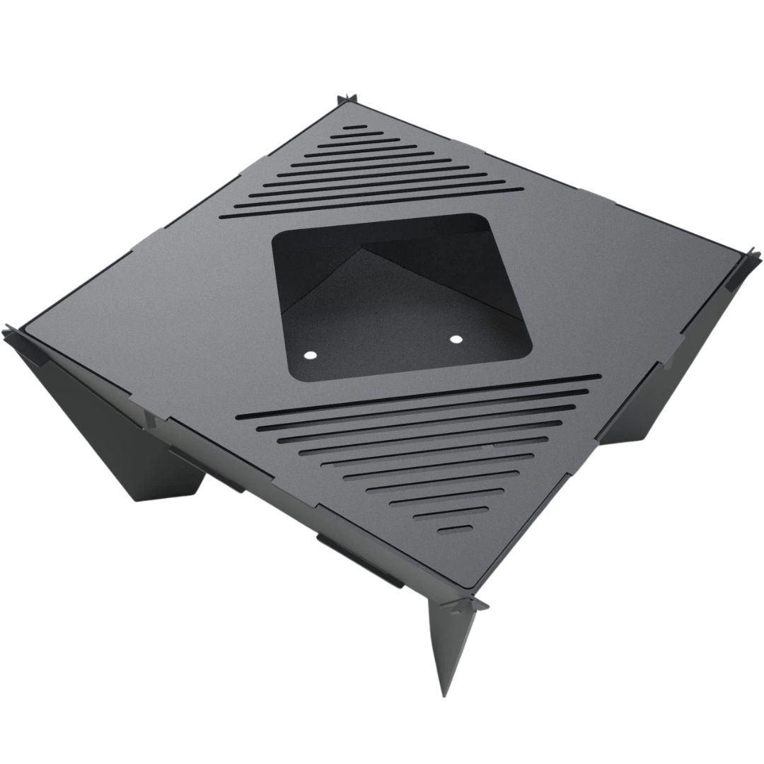 Мангал-гриль Carino квадратный 800 мм разборной 812х812х400 мм, металл 3 мм без покрытия