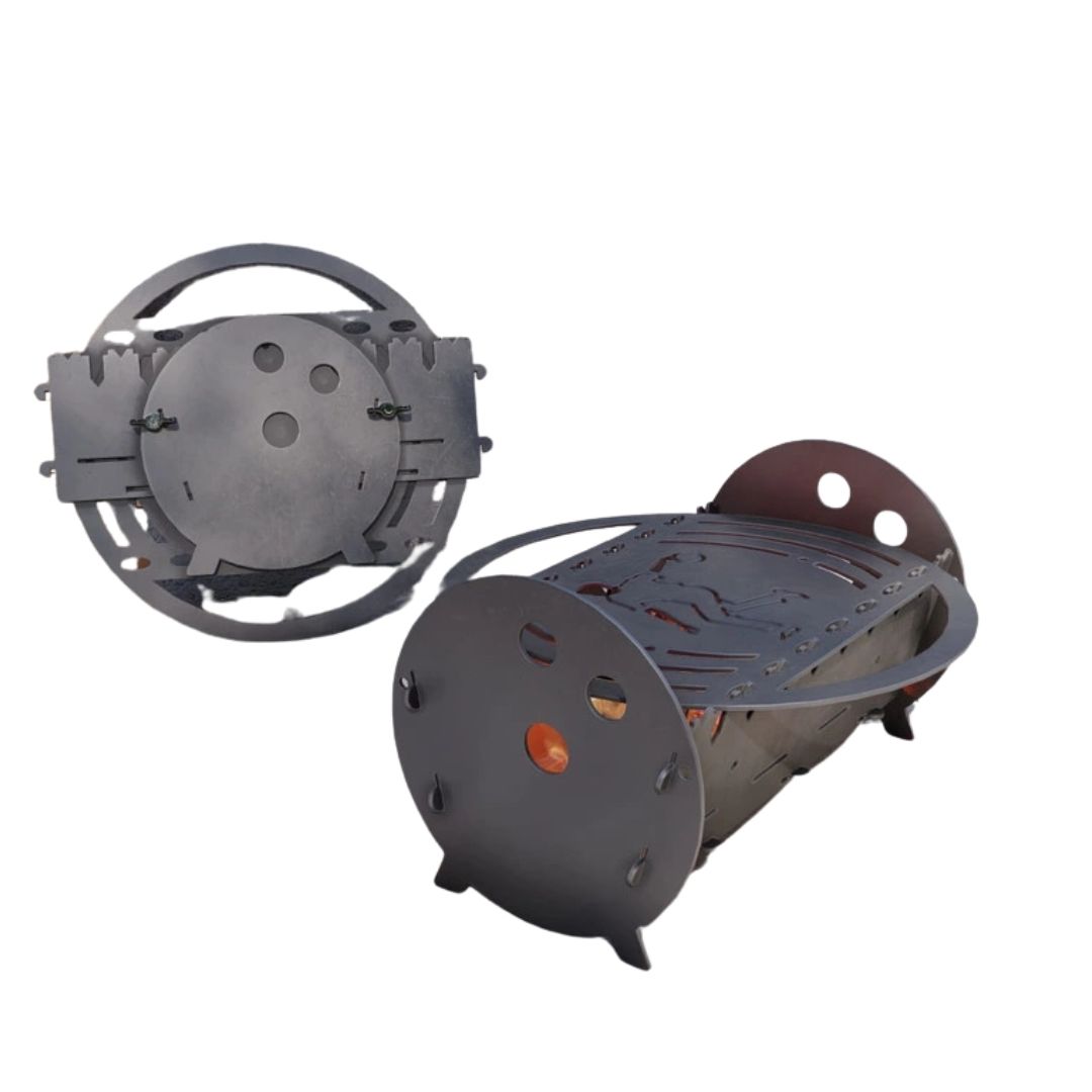 Мангал-гриль Carino Боулинг разборной 530х300х300 мм, металл 3 мм без покрытия