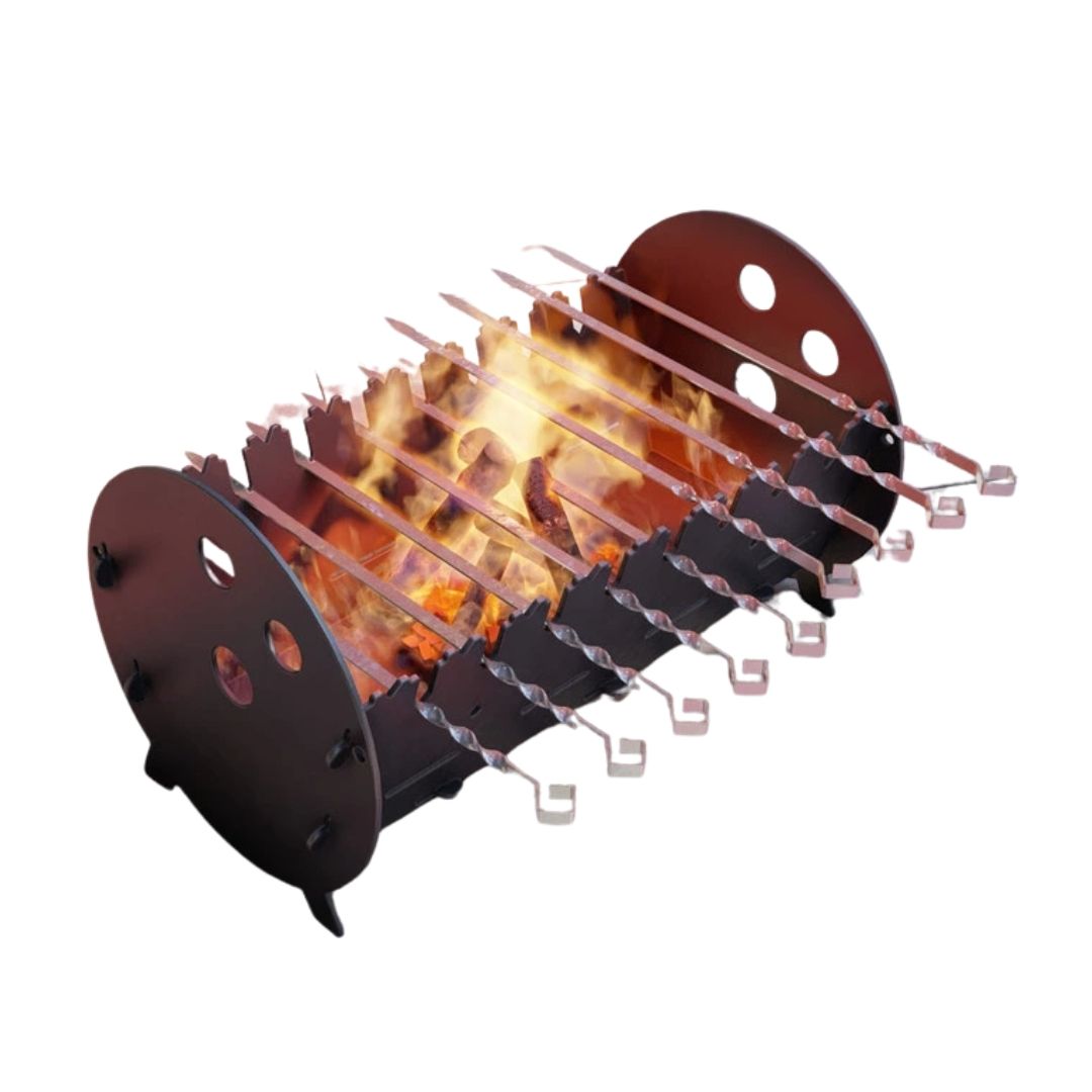 Мангал-гриль Carino Боулинг разборной 530х300х300 мм, металл 3 мм без покрытия