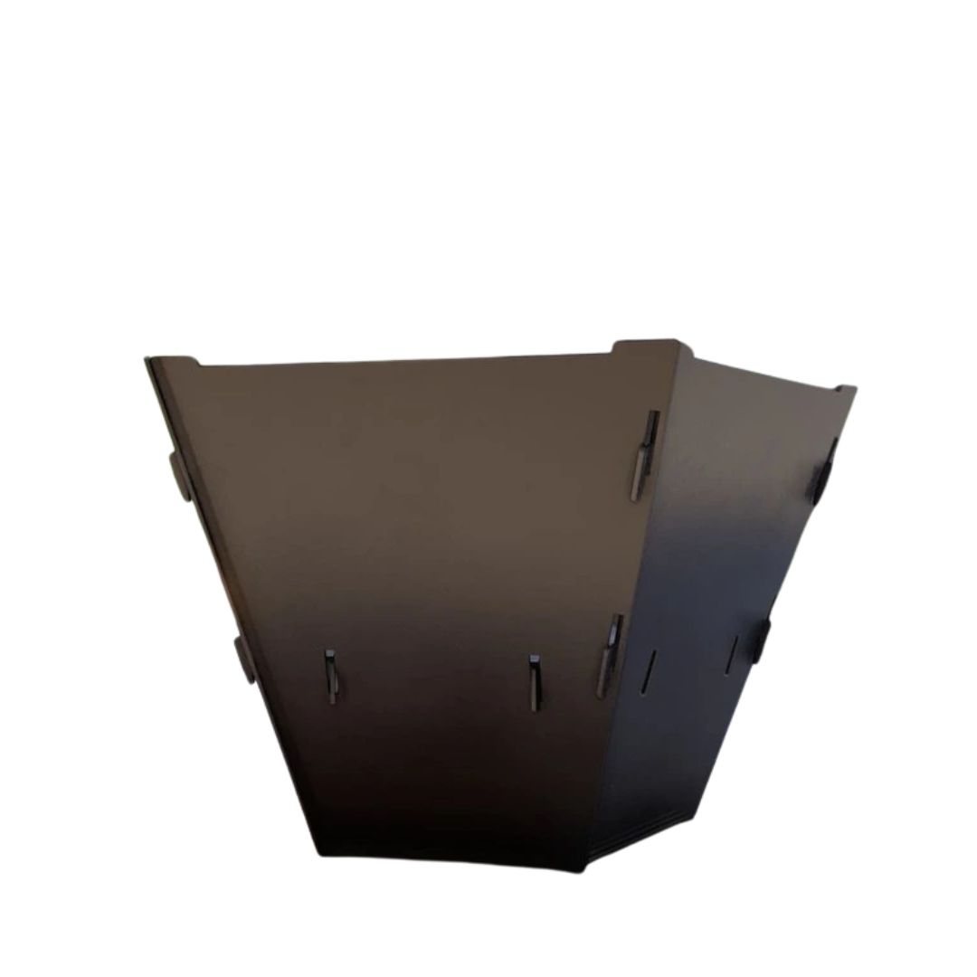 Чаша для очага Carino пятигранная разборная V1 с решеткой гриль 802х787х480 мм, металл 3 мм без покрытия