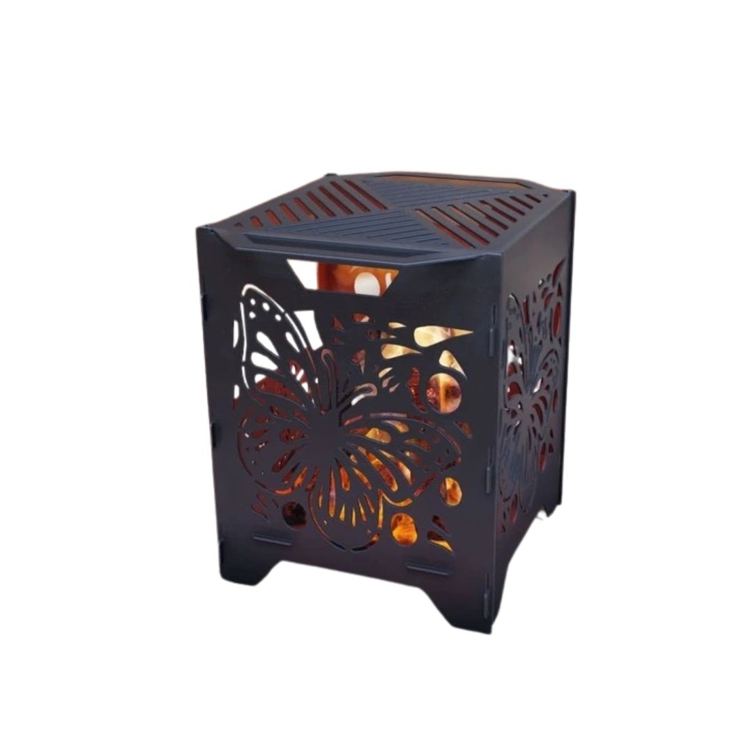 Корзина с грилем мангал-барбекю Carino Бабочка V3 513х393х500 мм, металл 3 мм без покрытия