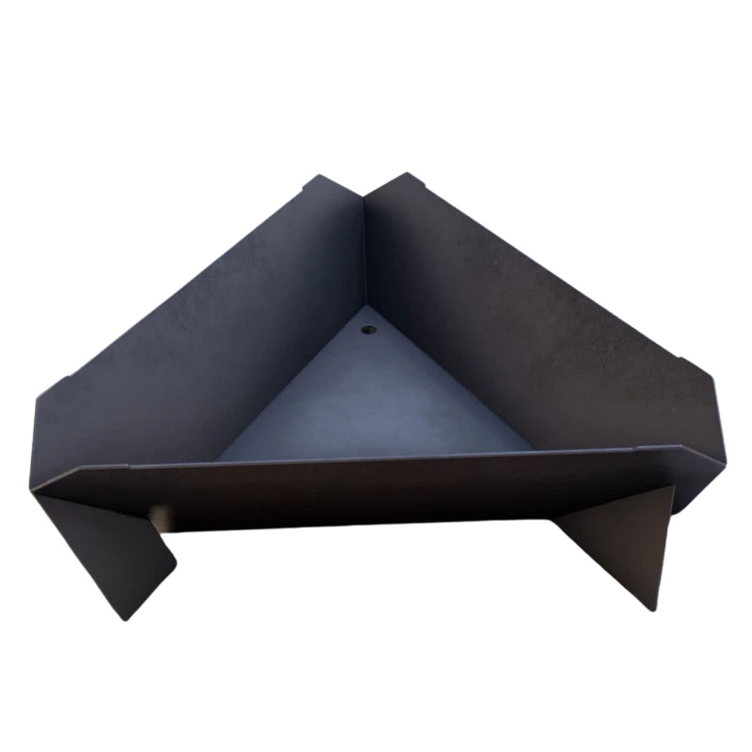 Чаша для костра Carino с грилем треугольная 800 мм разборная 820х760х245 мм, металл 3 мм без покрытия