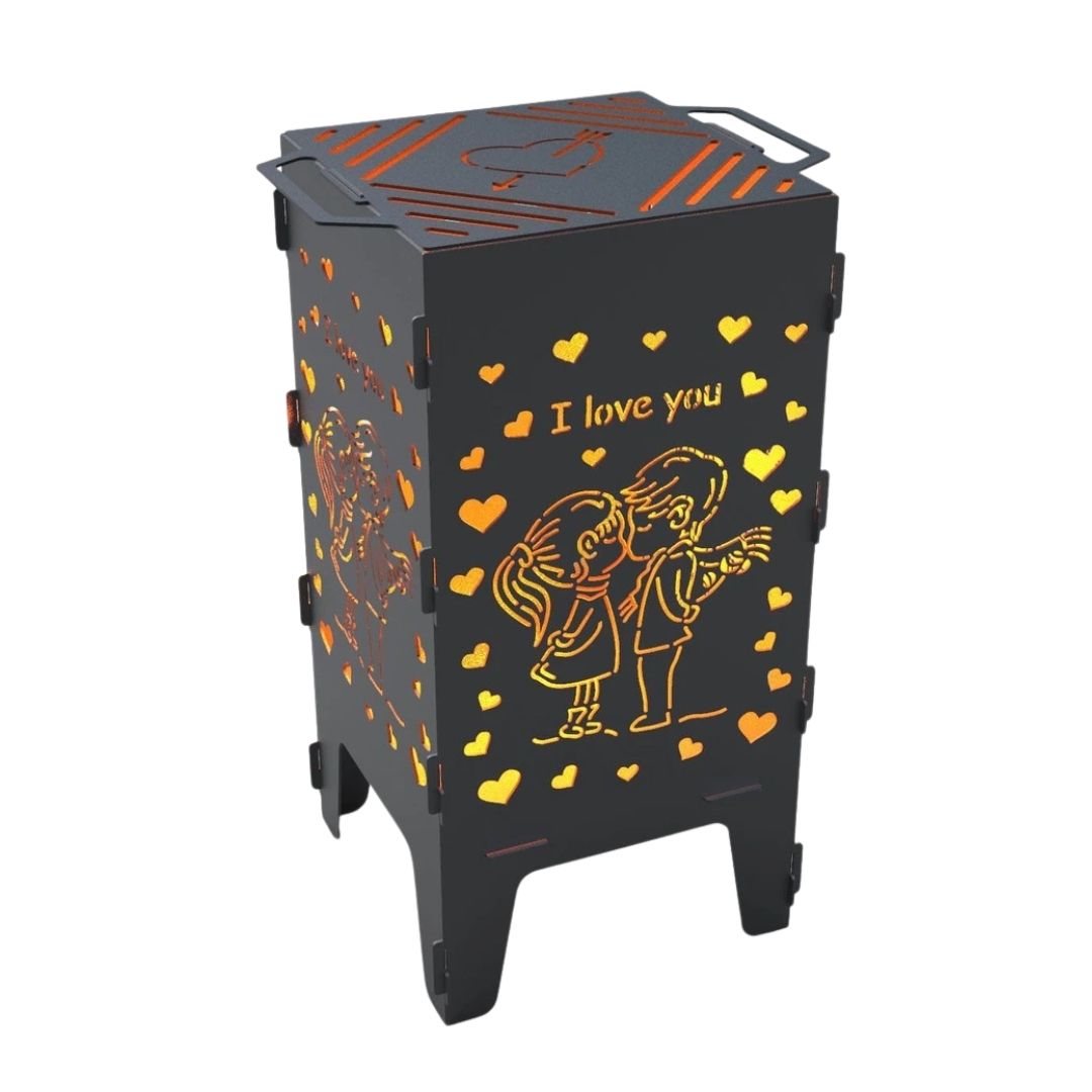 Мангал-барбекю Carino Романтика розбірний 470х380х753 мм, метал 3 мм без покриття