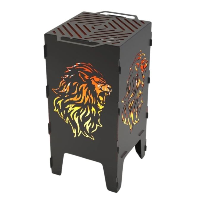 Мангал-барбекю Carino Лев розбірний 470х380х753 мм, метал 3 мм без покриття