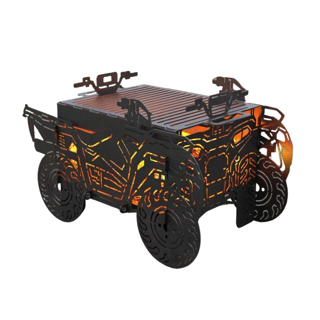 Мангал-гриль Carino Квадроцикл разборной 801х456х481 мм, металл 3 мм без покрытия