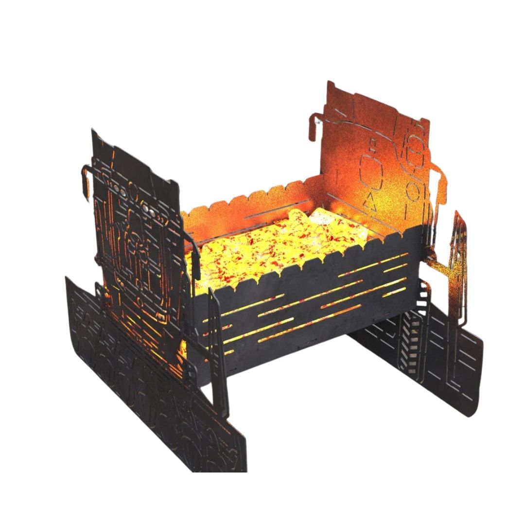 Мангал-гриль Carino Комбайн разборной 732х566х594 мм, металл 3 мм без покрытия