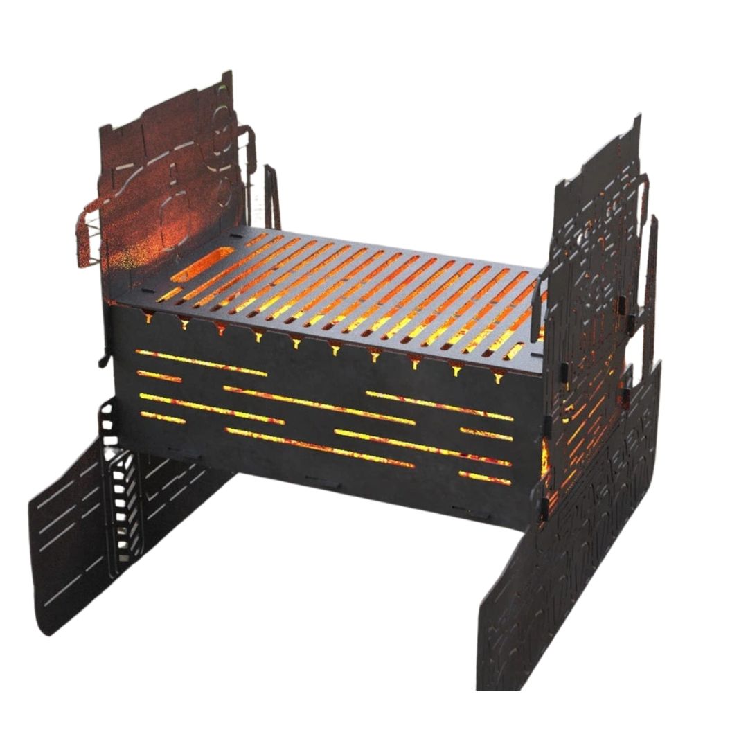 Мангал-гриль Carino Комбайн разборной 732х566х594 мм, металл 3 мм без покрытия