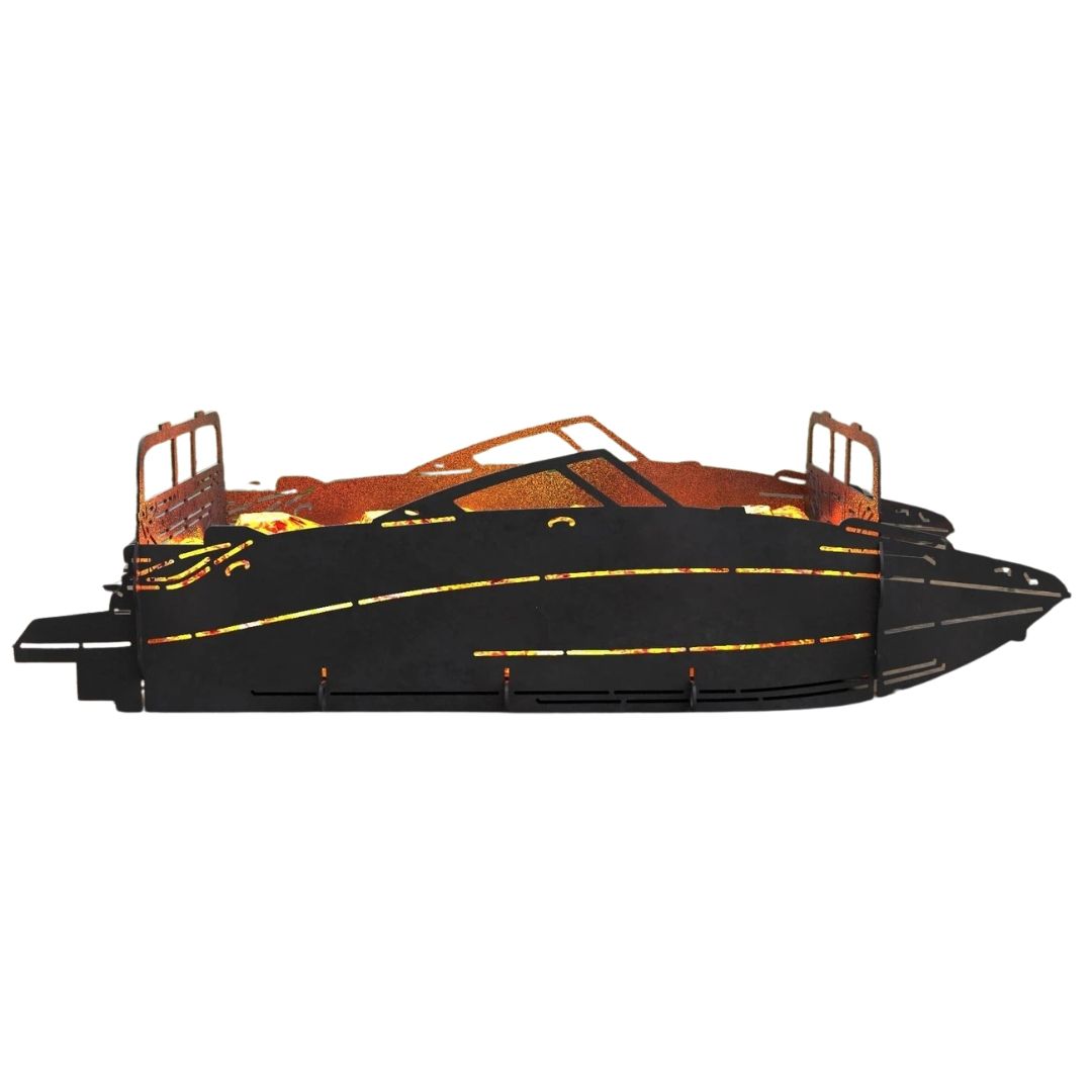 Мангал-гриль Carino Моторная лодка разборной 999х420х266 мм, металл 3 мм без покрытия