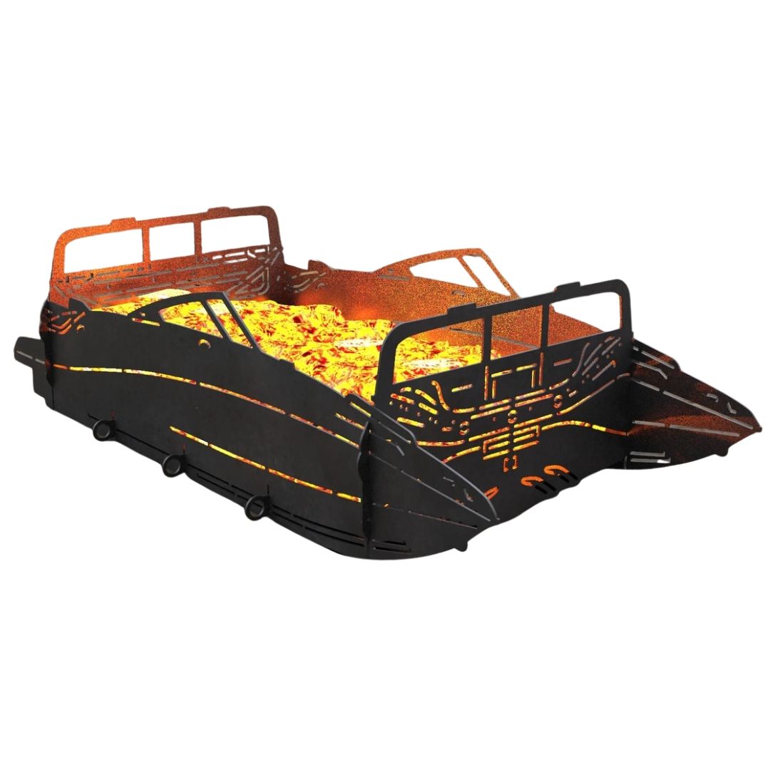 Мангал-гриль Carino Моторная лодка разборной 999х420х266 мм, металл 3 мм без покрытия