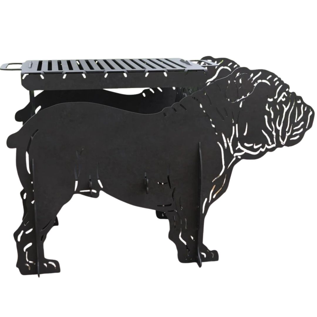 Мангал-гриль Carino Английский Бульдог разборной 770х410х508 мм, металл 3 мм без покрытия