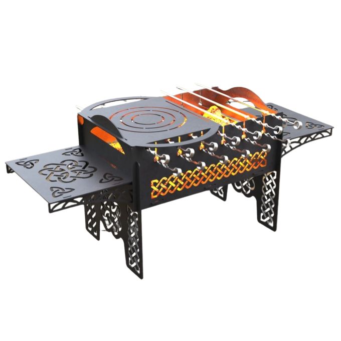 Мангал-гриль Carino Nordic розбірний 930х337х410 мм, метал 3 мм без покриття