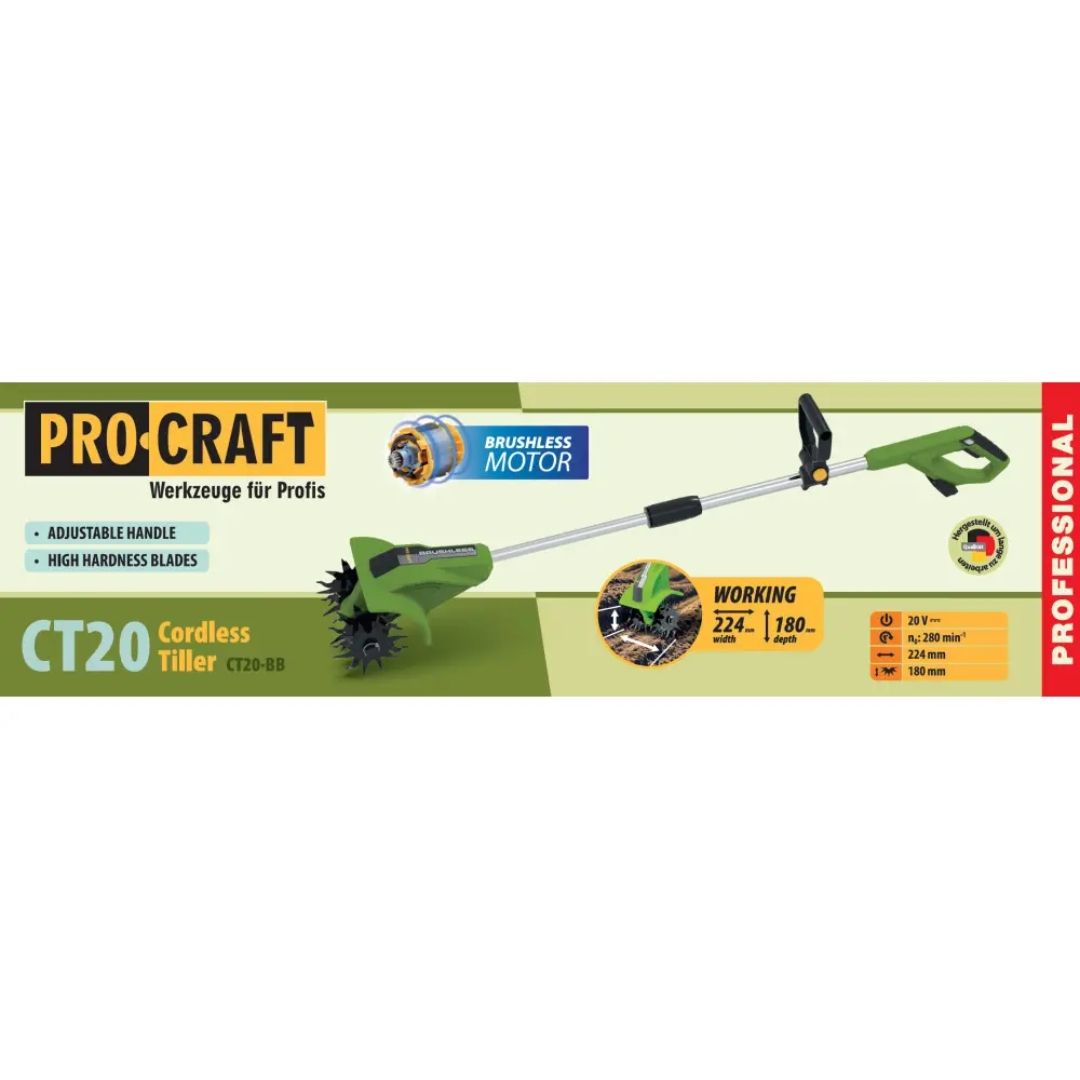 Акумуляторний культиватор Procraft CT20 (без АКБ та ЗП)