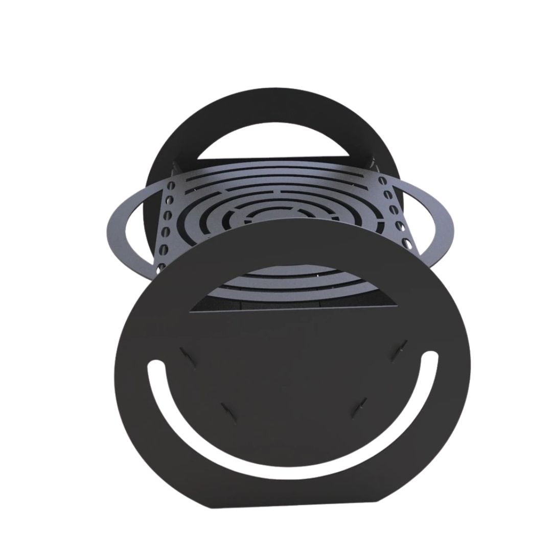 Мангал-гриль Carino Round розбірний 500х416х389 мм, метал 3 мм без покриття