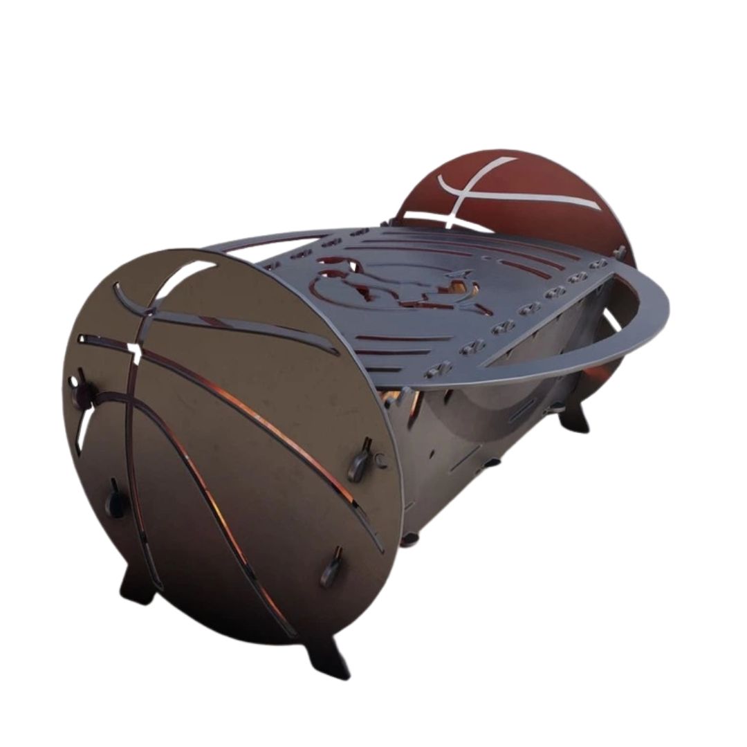 Мангал-гриль Carino Баскетбол розбірний 530х300х300 мм, метал 3 мм без покриття