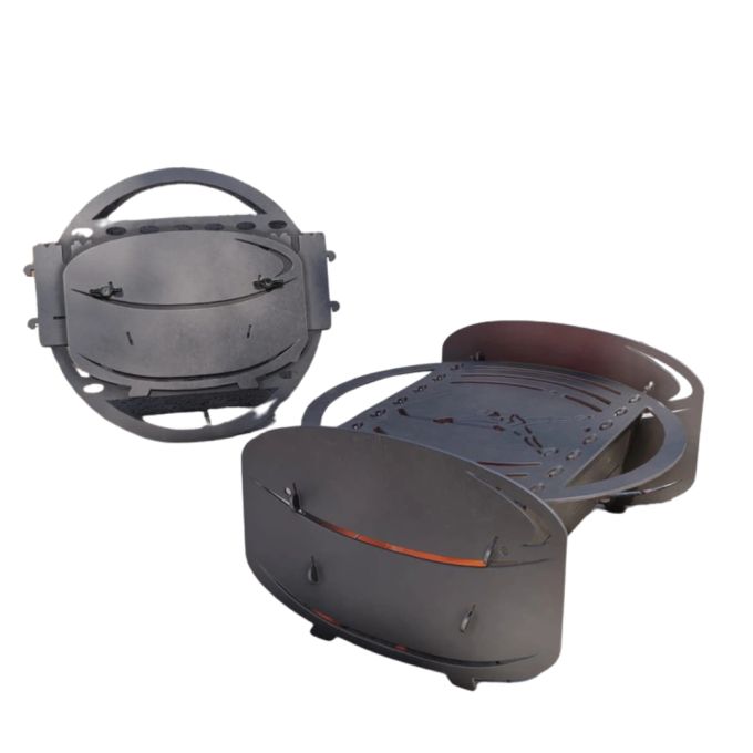 Мангал-гриль Carino Хокей розбірний 530х400х275 мм, метал 3 мм без покриття