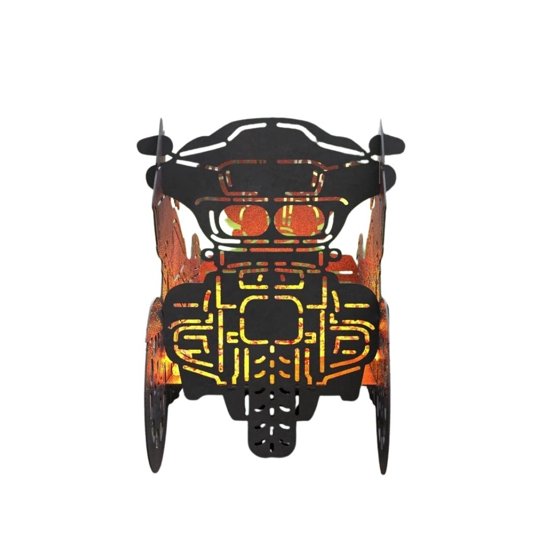 Мангал-гриль Carino Мотоцикл 2 в1 №1 разборной 1000х435х560 мм, металл 3 мм без покрытия