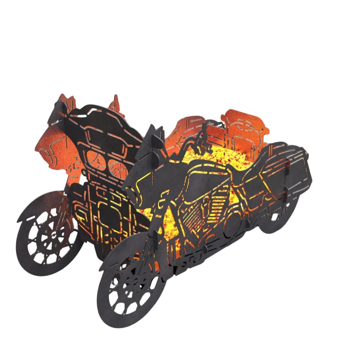 Мангал-гриль Carino Мотоцикл 2 в1 №1 разборной 1000х435х560 мм, металл 3 мм без покрытия