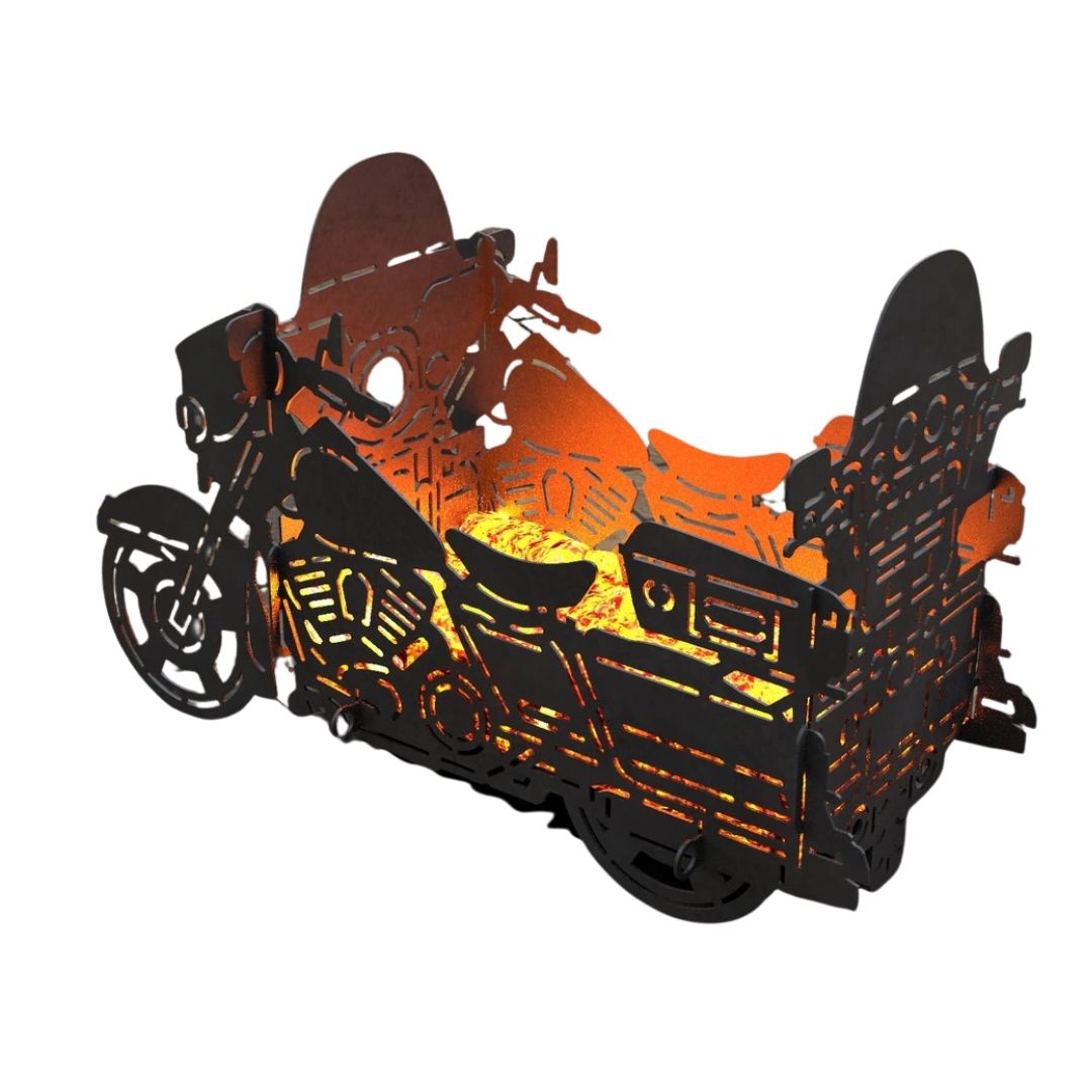 Мангал-гриль Carino Мотоцикл №3 разборной 784х277х500 мм, металл 3 мм без покрытия