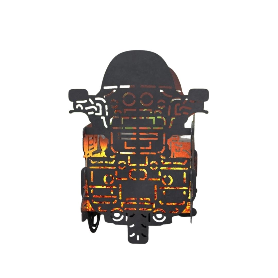 Мангал-гриль Carino Мотоцикл №3 разборной 784х277х500 мм, металл 3 мм без покрытия