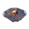 Чаша для костра Carino восьмигранная разборная V2 с решеткой гриль 1040х1040х300 мм, металл 3 мм