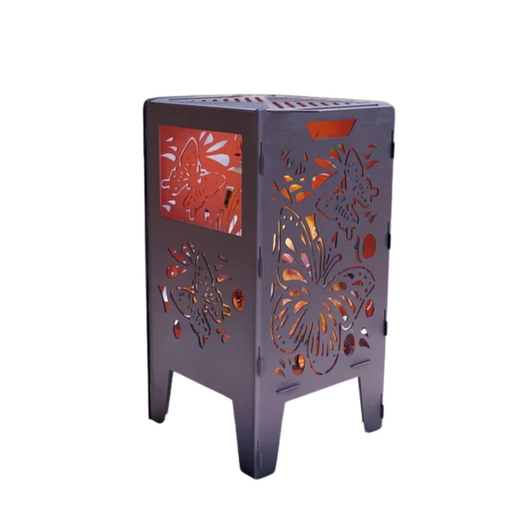 Кошик з грилем мангал-барбекю Carino Метелик V1 513х393х750 мм, метал 3 мм без покриття